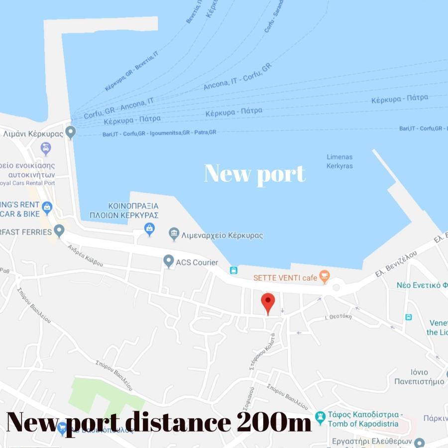 Joy New Port Studio Corfu Town Exterior foto